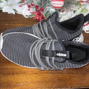 Adidas Striped Black and White Trainers